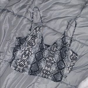 Snake print tank